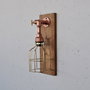 Opviq Lámpara de pared Pp170 de Madera y Oro Rosa